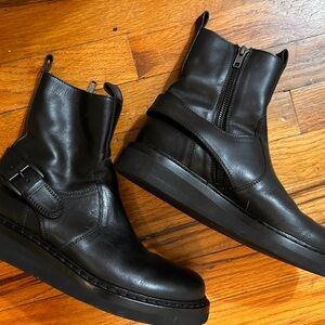 ANN DEMUELEMEESTER, size 38, made in Italy combat boots!